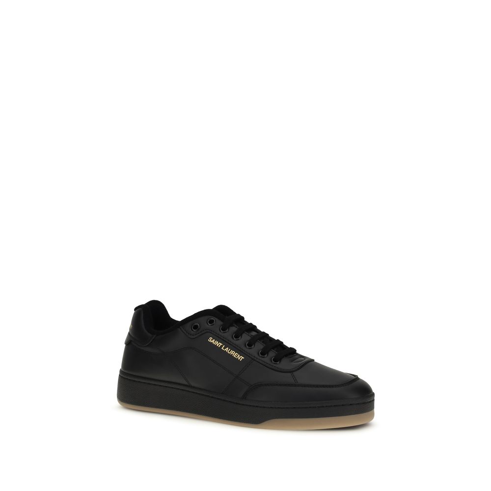 Black Calf Leather Bos Taurus Low Top Sneakers - Image 2