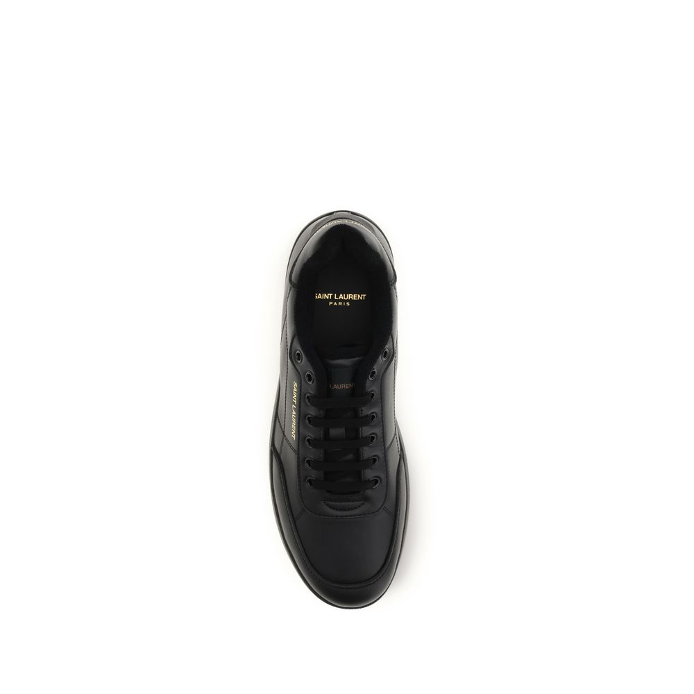 Black Calf Leather Bos Taurus Low Top Sneakers - Image 4