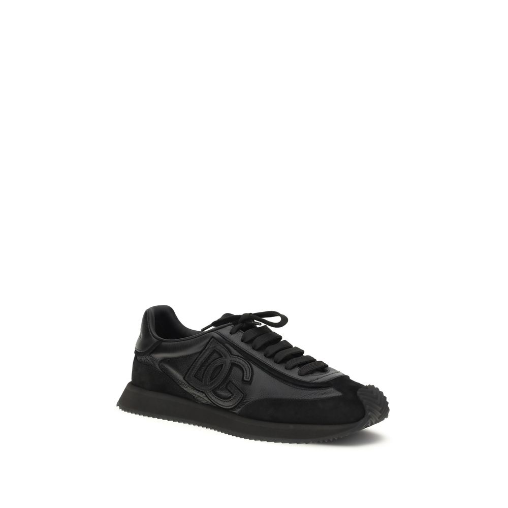 Black Calf Leather Bos Taurus Athletic Sneakers - Image 2