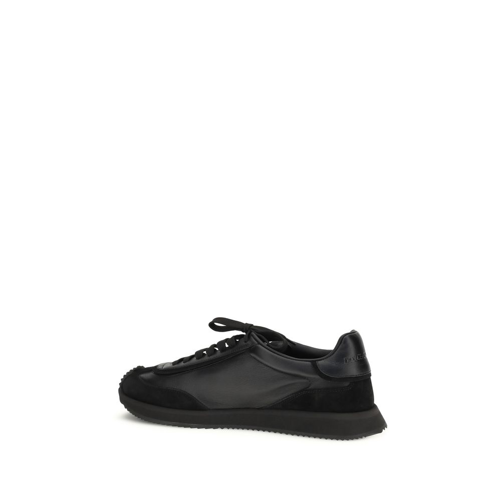 Black Calf Leather Bos Taurus Athletic Sneakers - Image 3