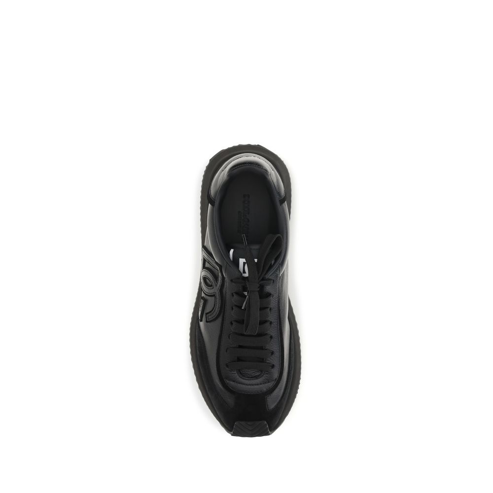 Black Calf Leather Bos Taurus Athletic Sneakers - Image 4