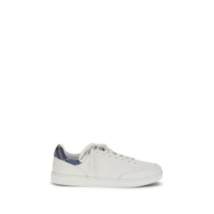 Elegant White Leather Low Top Sneakers designed by Burberry