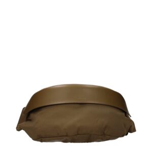 Elegant Green Leather Backpack designed by Jil Sander