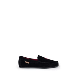 Chic Black Faux Fur Slippers designed by Ralph Lauren