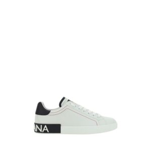 White Calf Leather Bos Taurus Low Top Sneakers
