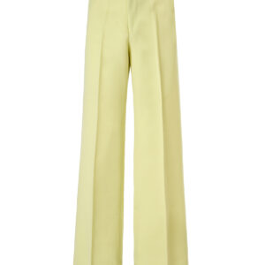Trendy Lime Yellow Polyester Pants designed by Gucci