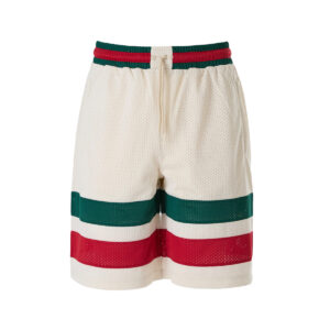 Original Cream polyester Logo Shorts designed by Gucci