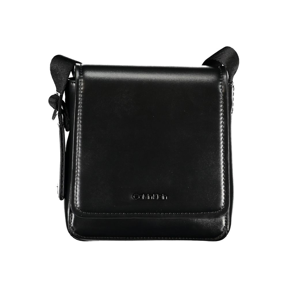 Black Polyester Men Shoulder Bag - Image 3