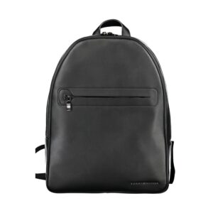 Nero Polyurethane Men Backpack designed by Tommy Hilfiger