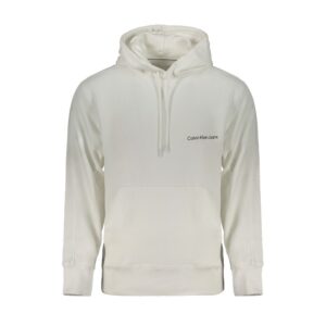 Stylish White Cotton Men's Hoodie designed by Calvin Klein