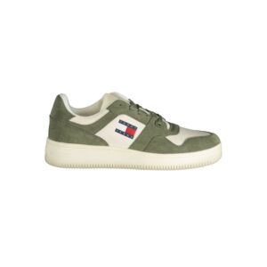 Stylish Verde Leather Men Sneakers designed by Tommy Hilfiger