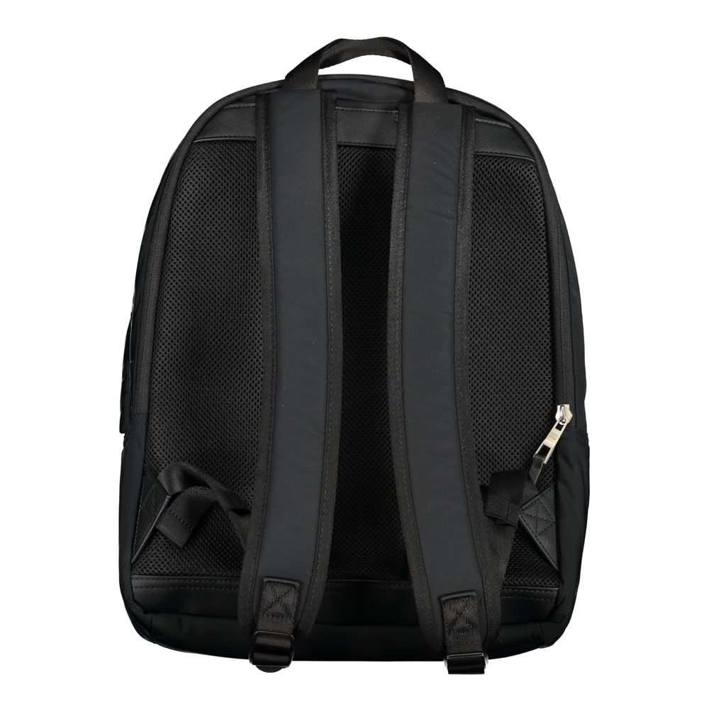 Black Polyester Men Backpack - Image 2