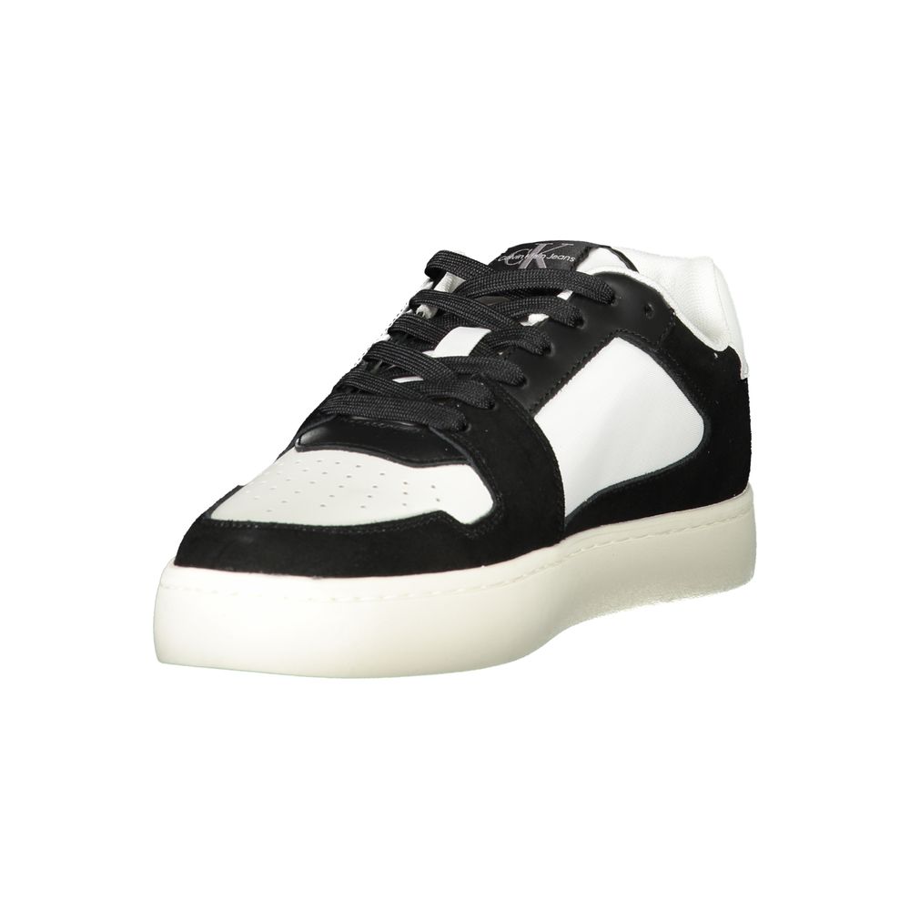 White Polyester Men's Sneaker - Image 3
