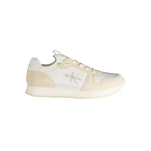 Trendy White Low Top Men Sneakers designed by Calvin Klein