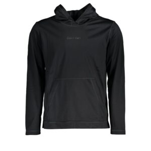 Urban Black Polyester Mens Hoodie designed by Calvin Klein