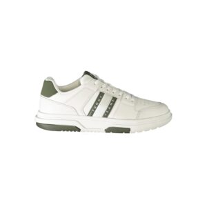 Trendy White Low Top Men Sneakers designed by Tommy Hilfiger