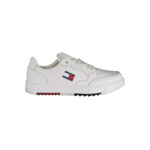 Stylish White Low Top Mens Sneakers designed by Tommy Hilfiger