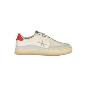 Chic White Low Top Men Sneakers designed by Calvin Klein