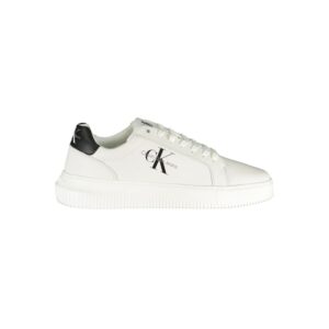 Stylish White Lace-Up Sneakers designed by Calvin Klein