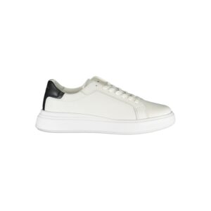 Sleek White Low Top Sneakers designed by Calvin Klein