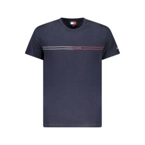 Blue Cotton Men T-Shirt
