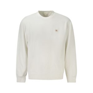 White Cotton Men's Sweatshirt