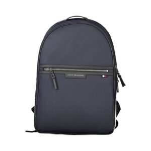 Trendy Blue Polyester Men Backpack designed by Tommy Hilfiger