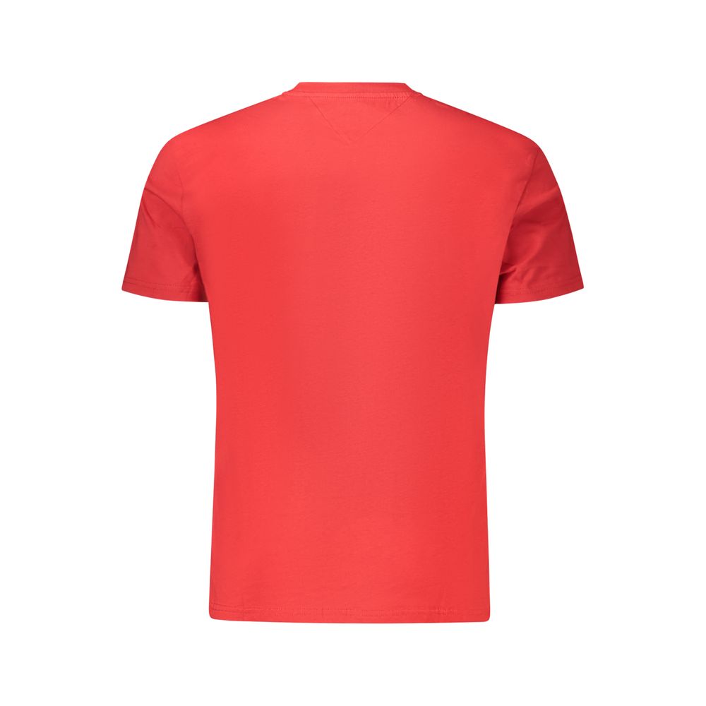 Red Cotton Men T-Shirt - Image 2