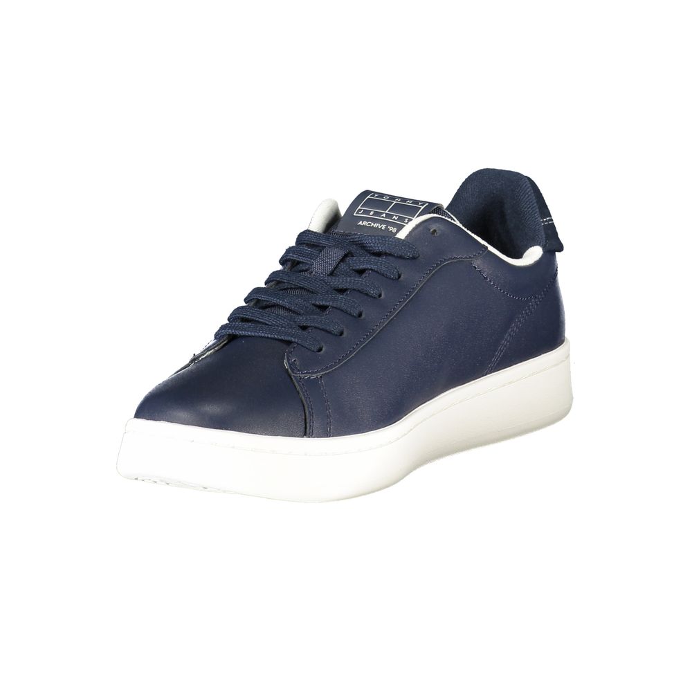 Blue Polyurethane Men Sneaker - Image 3