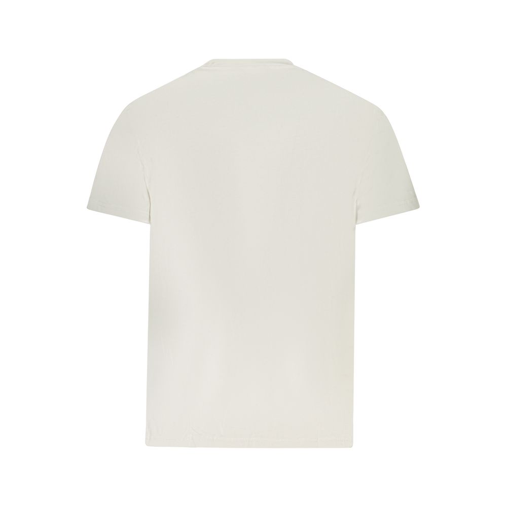White Cotton Men T-Shirt - Image 2