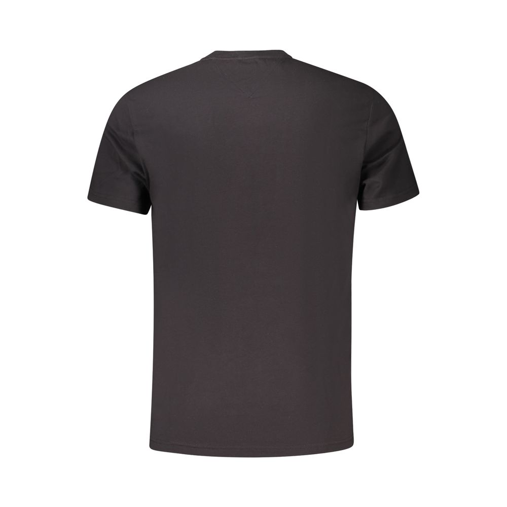 Black Cotton Men T-Shirt - Image 2