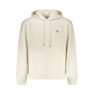 White Cotton Men's Hoodie