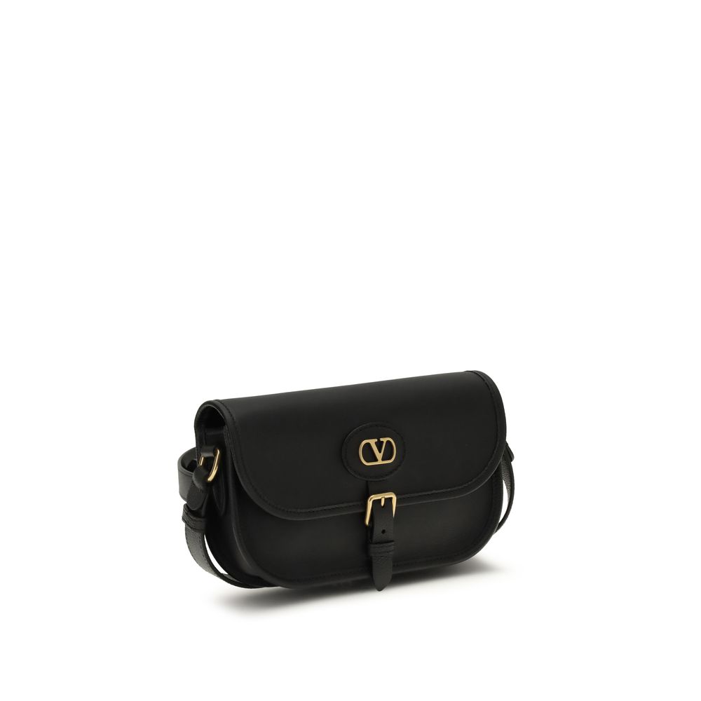 Chic Black Leather Shoulder Bag designed by Valentino Garavani - Image 2