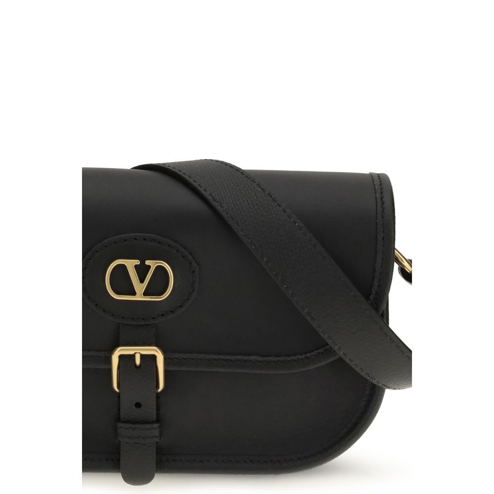 Chic Black Leather Shoulder Bag designed by Valentino Garavani - Image 4