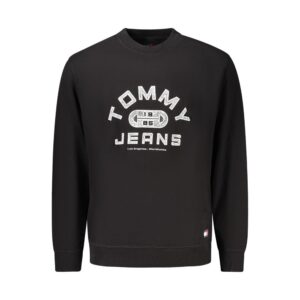 Black Cotton Men's Sweatshirt
