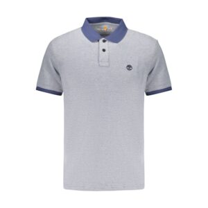 Blue Cotton Men's Polo Shirt