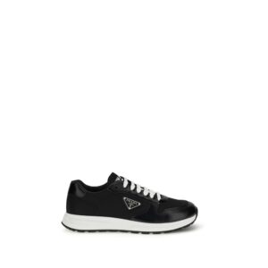 Trendy Black Low Top Athletic Sneakers designed by Prada