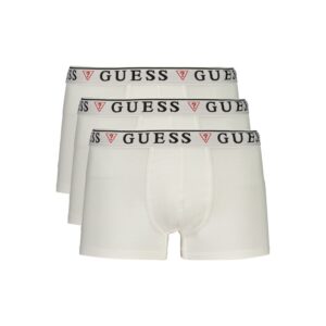 White Cotton Boxers 3-Pack Underwear designed by Guess