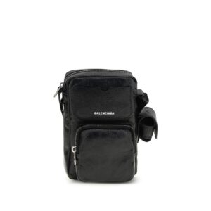 Chic Black Ovis Aries Shoulder Bag designed by Balenciaga