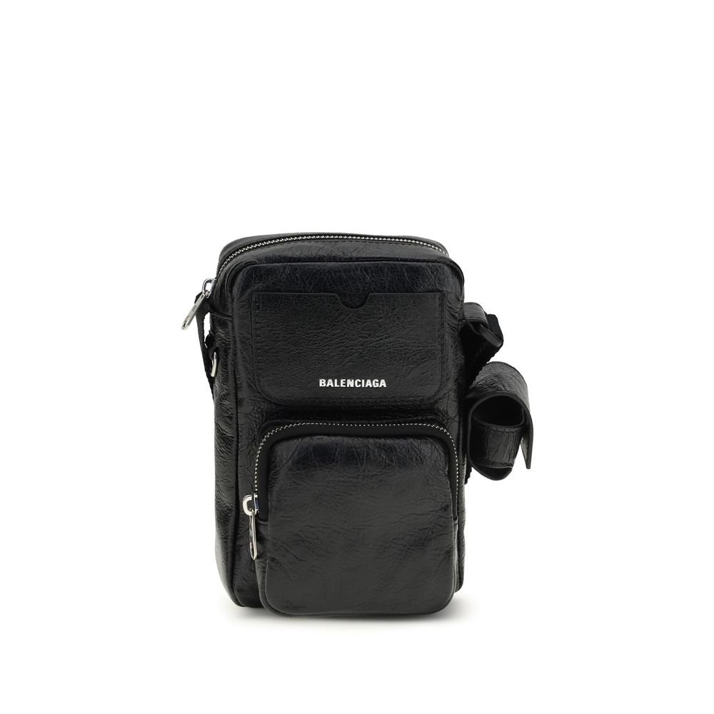 Chic Black Ovis Aries Shoulder Bag designed by Balenciaga