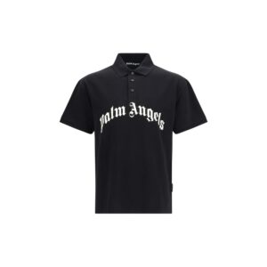 Black Cotton Polo Shirt