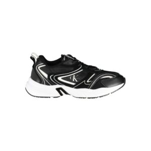 Black Polyurethane Men's Sneaker