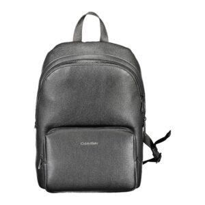 Nero Poliuretano Men Backpack
