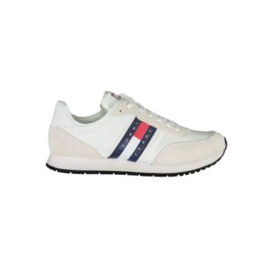 Bianco Polyester Mens Sneaker designed by Tommy Hilfiger