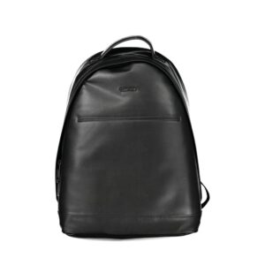 Black Polyester Men's Backpack