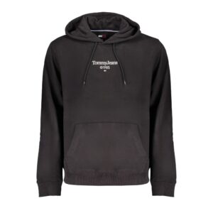 Black Cotton Men's Sweatshirt Hoodie