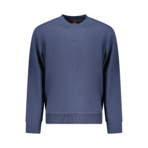 Blue Cotton Men's Sweatshirt