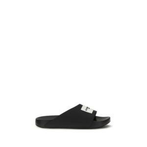 Chic Black Rubber Slippers designed by Givenchy
