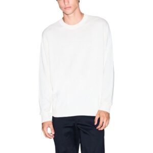 Classic Cream Viscose Sweatshirt designed by Armani Exchange