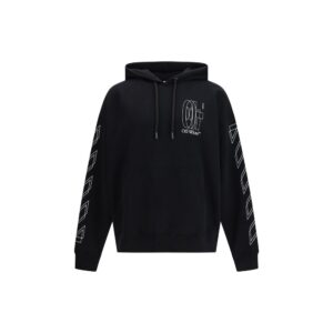 Trendy Black Soft Cotton Arrow Hoodie designed by Off-White